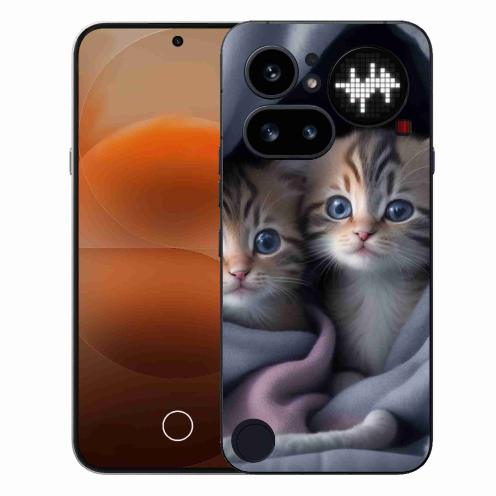 Gelový kryt mmCase na Nothing Phone (4a) - kočičí duo 2