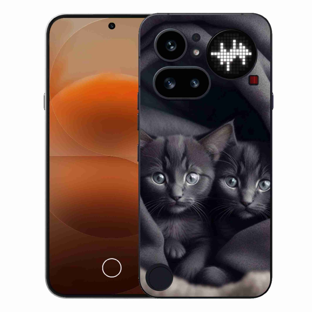 Gelový kryt mmCase na Nothing Phone (4a) - kočičí duo