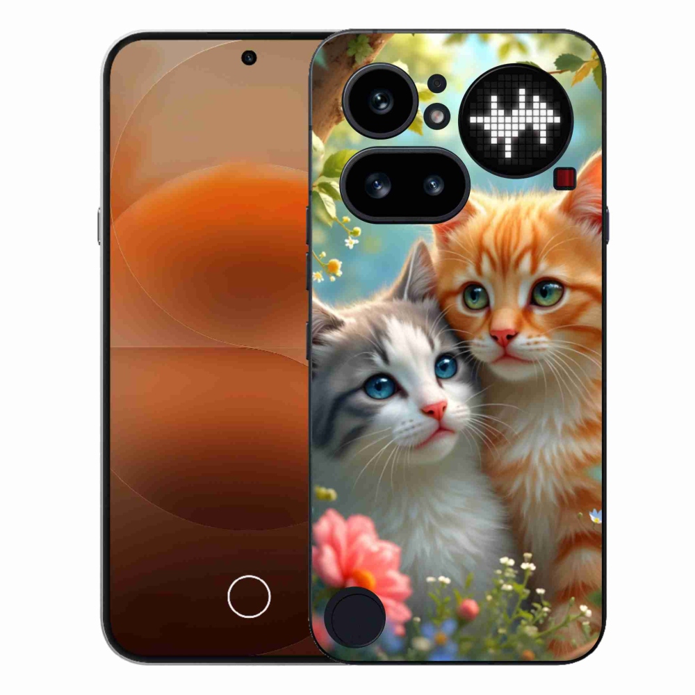 Gelový kryt mmCase na Nothing Phone (4a) - kočičí láska 2