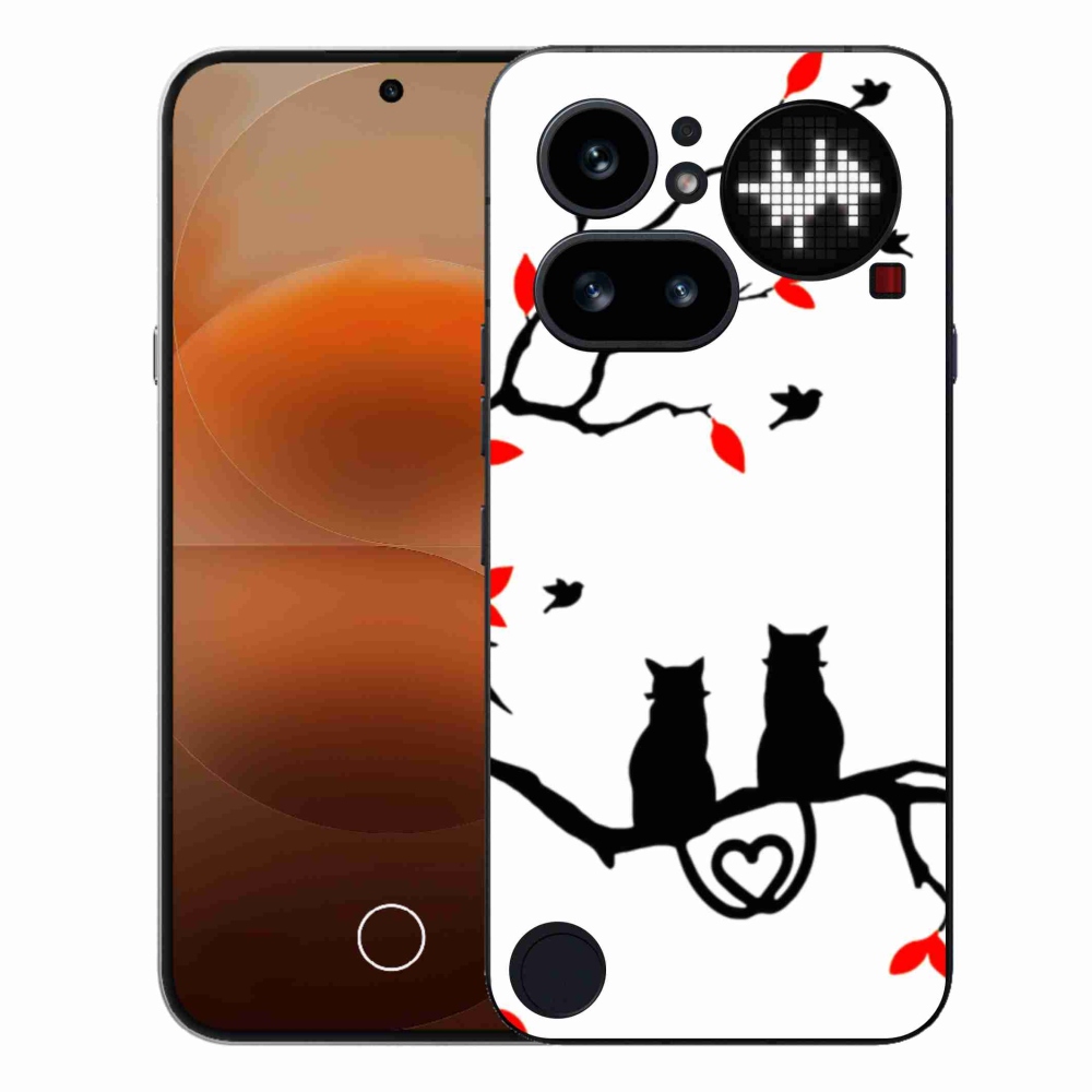 Gelový kryt mmCase na Nothing Phone (4a) - kočičí láska