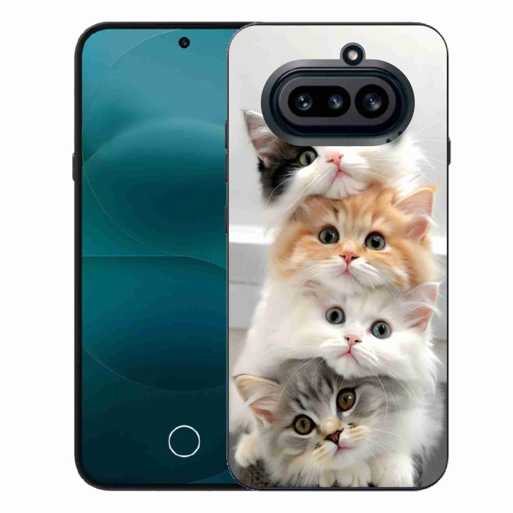 Gelový kryt mmCase na Nothing Phone (4a) - kočičí parta