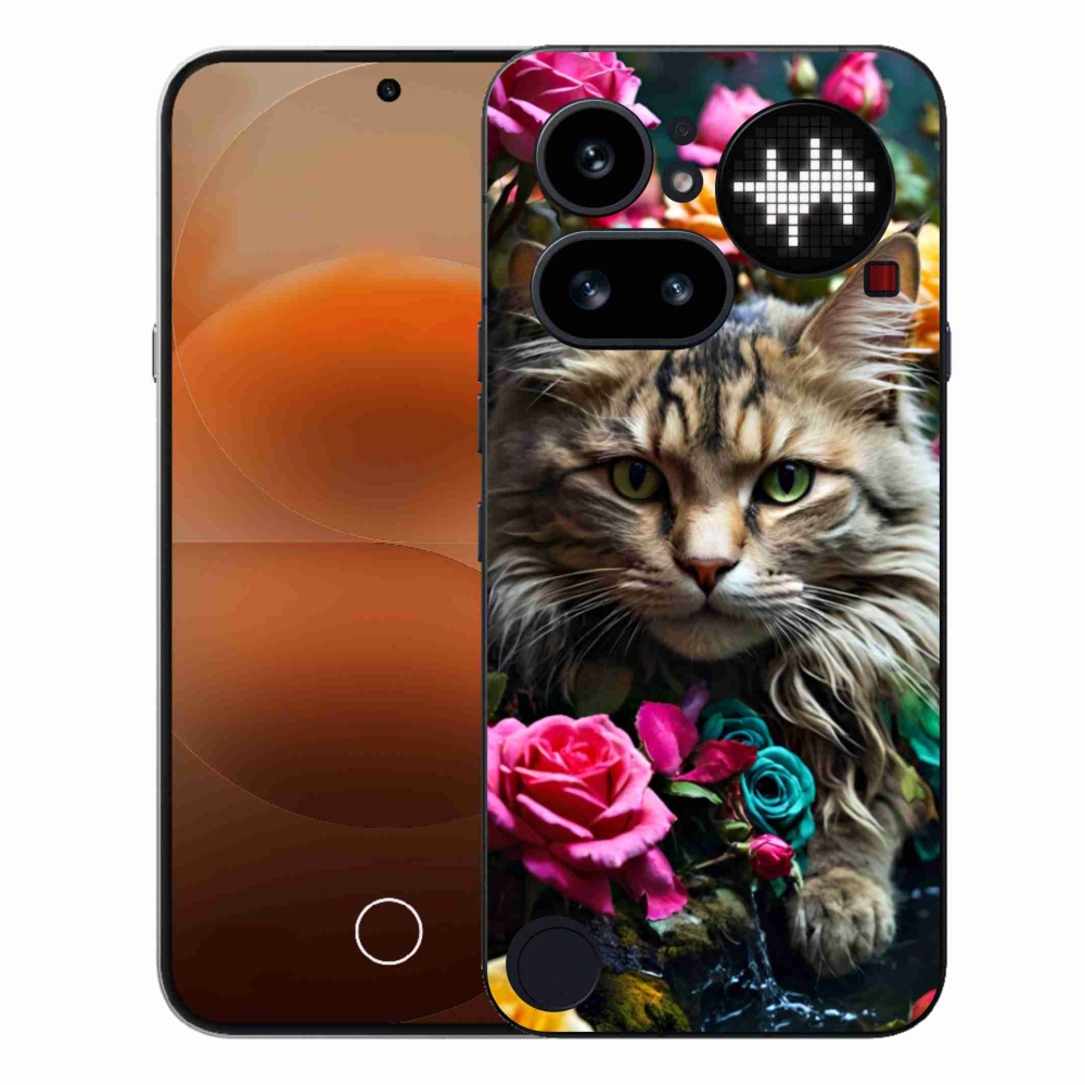 Gelový kryt mmCase na Nothing Phone (4a) - kočíčí pohled 2