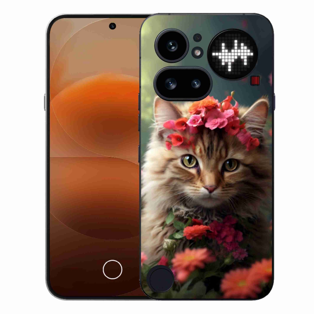 Gelový kryt mmCase na Nothing Phone (4a) - kočíčí princezna
