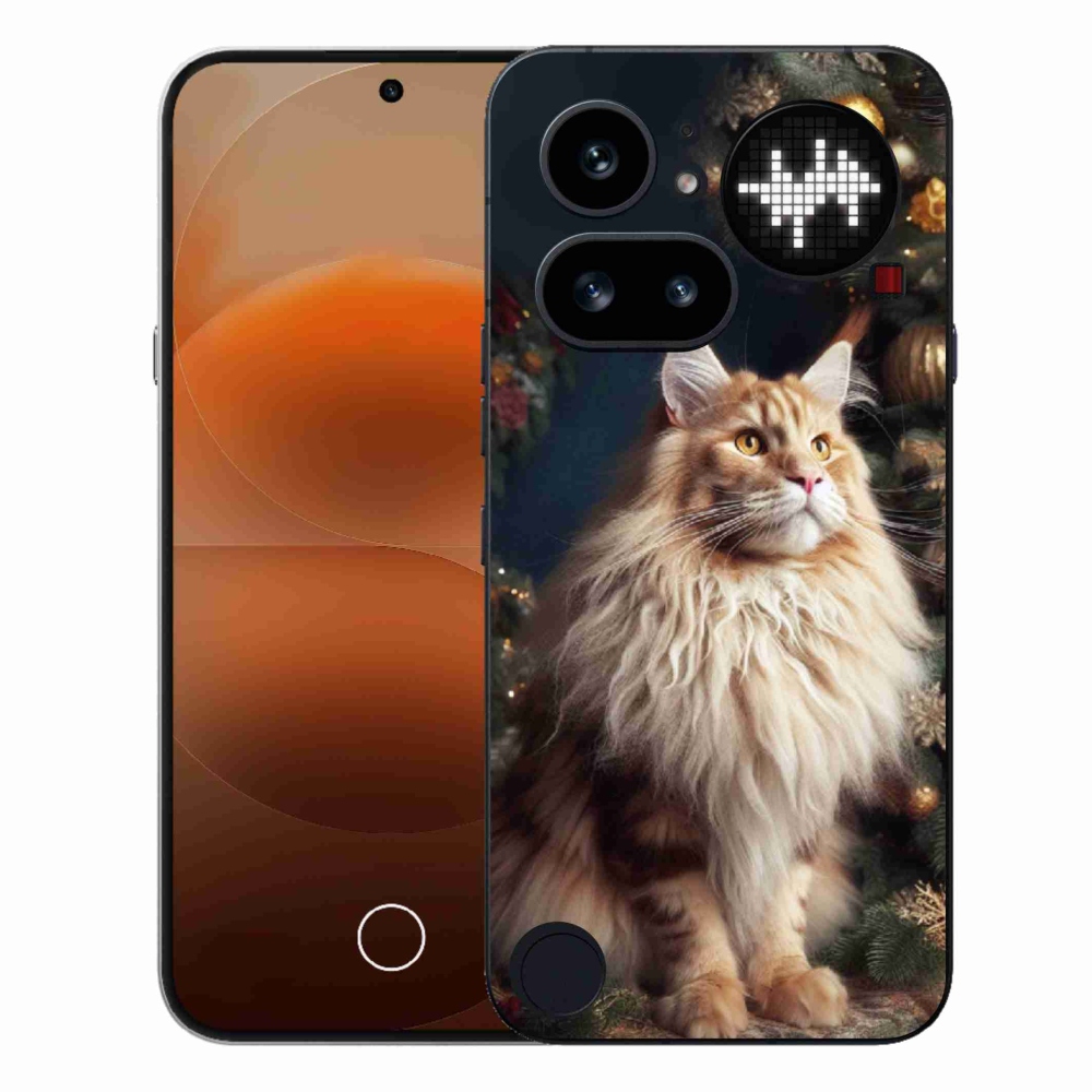 Gelový kryt mmCase na Nothing Phone (4a) - kočka u stromku