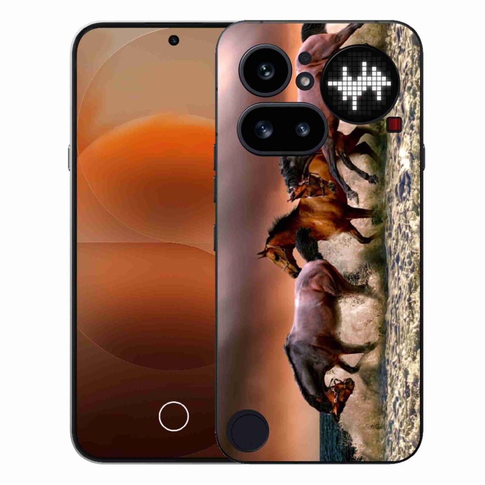 Gelový kryt mmCase na Nothing Phone (4a) - koně 1