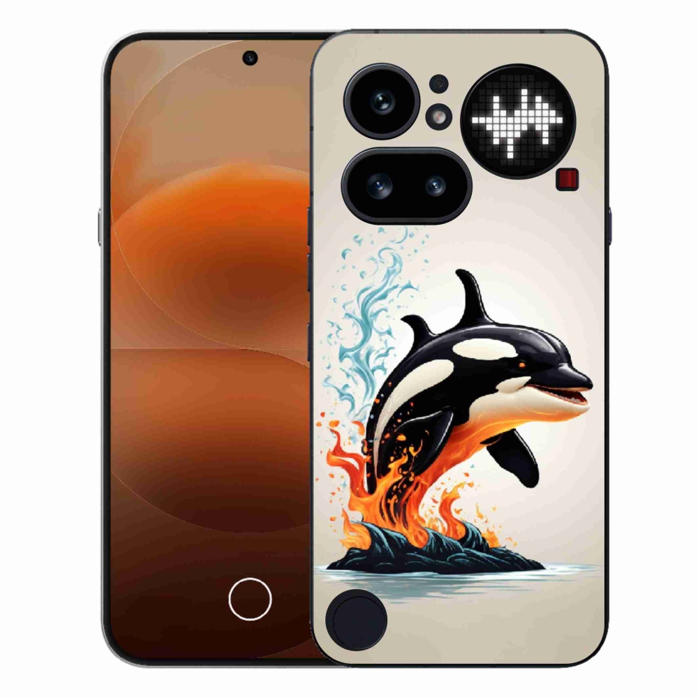 Gelový kryt mmCase na Nothing Phone (4a) - kosatka