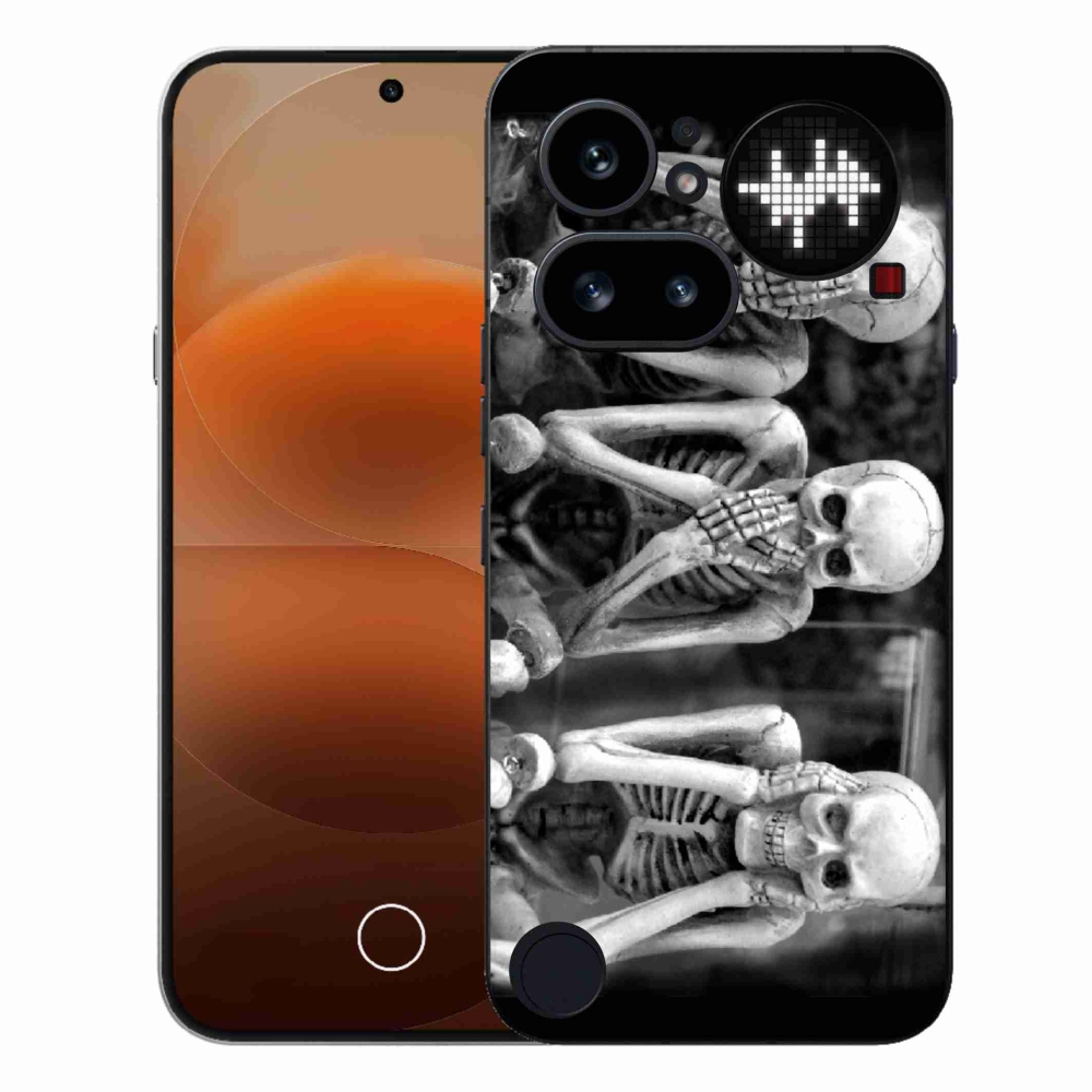 Gelový kryt mmCase na Nothing Phone (4a) - kostlivci