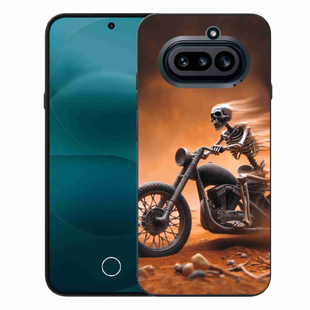 Gelový kryt mmCase na Nothing Phone (4a) - kostra na motorce