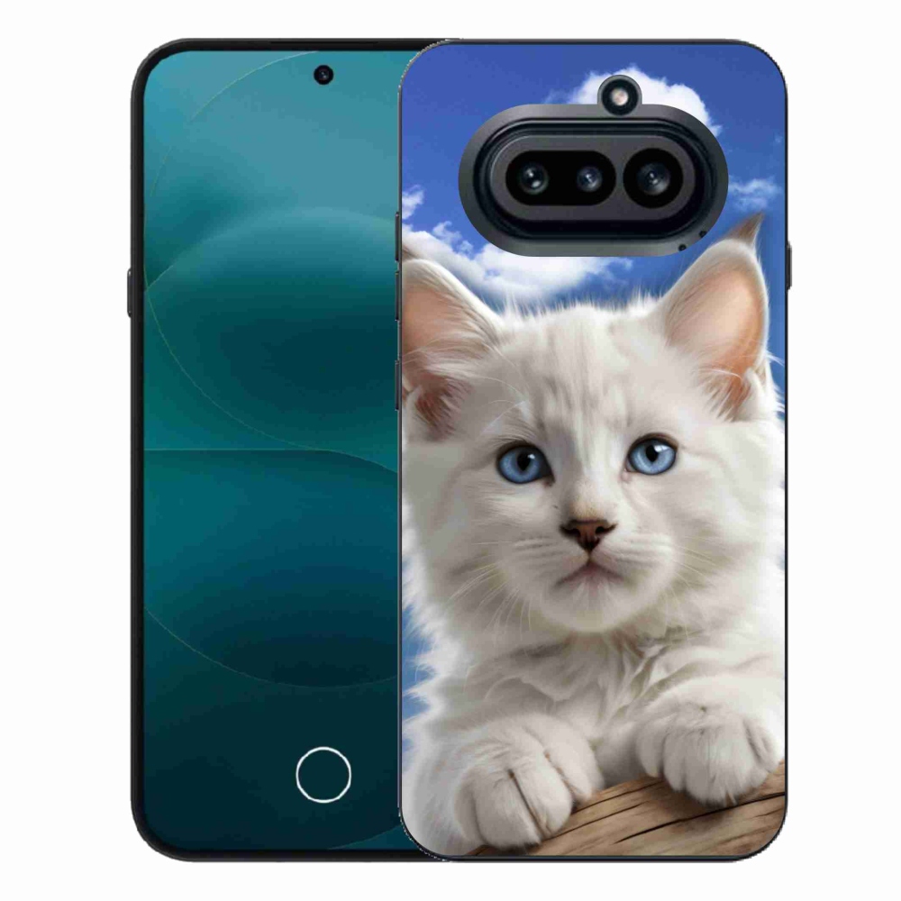 Gelový kryt mmCase na Nothing Phone (4a) - kotě a oblaka