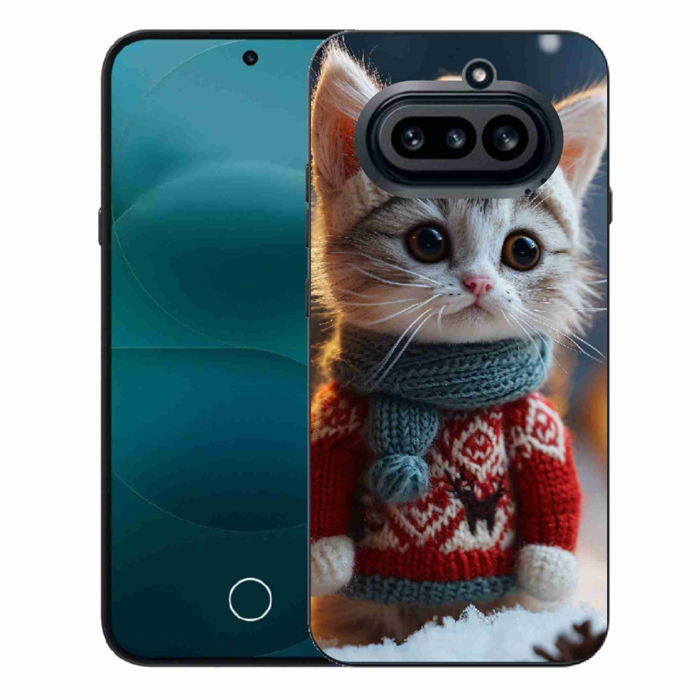 Gelový kryt mmCase na Nothing Phone (4a) - kotě ve svetru