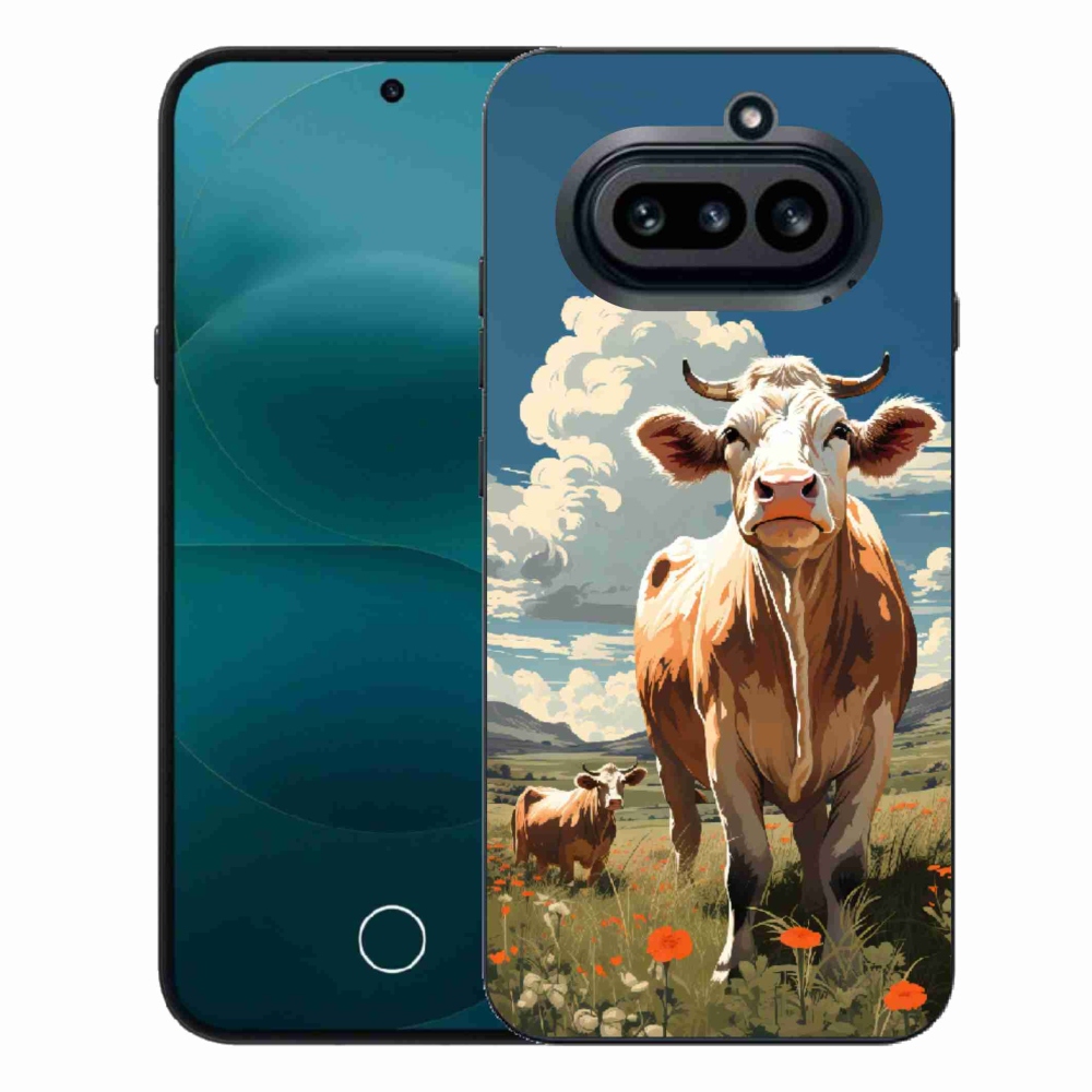 Gelový kryt mmCase na Nothing Phone (4a) - krávy na louce