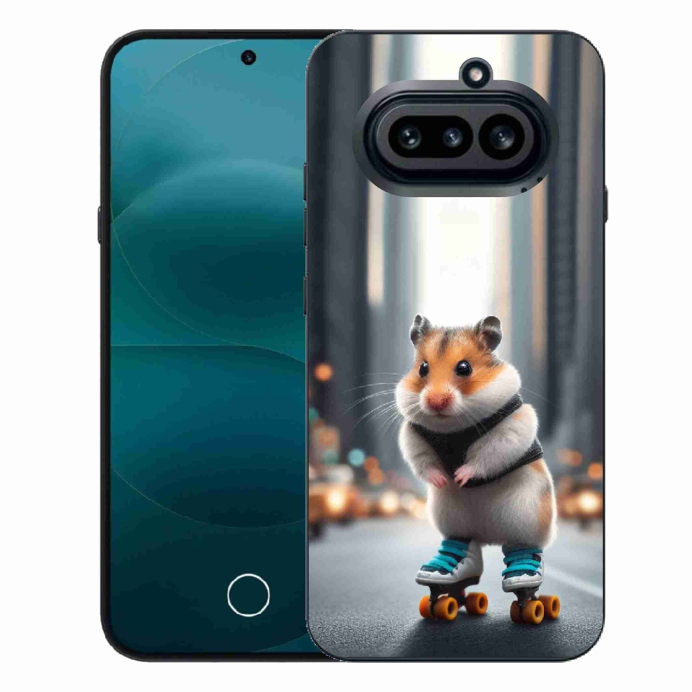 Gelový kryt mmCase na Nothing Phone (4a) - křeček na bruslích