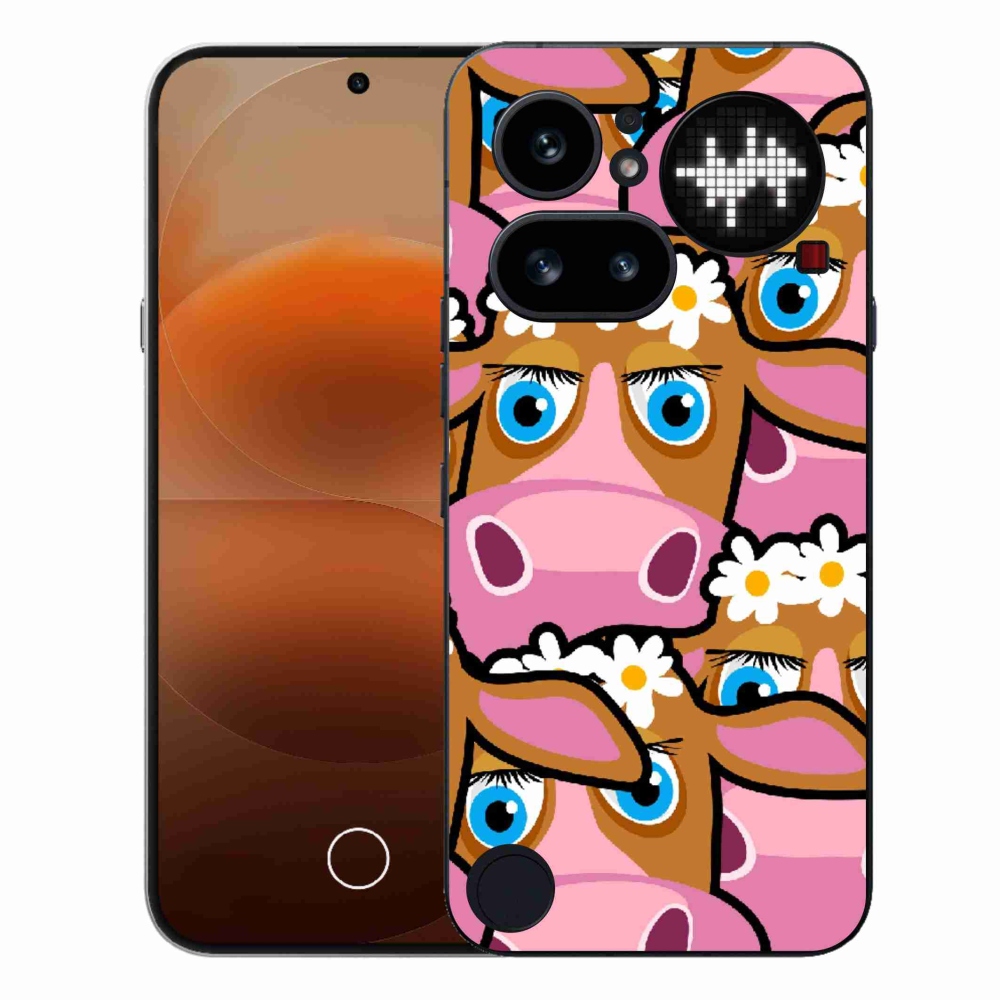 Gelový kryt mmCase na Nothing Phone (4a) - kreslené kravičky
