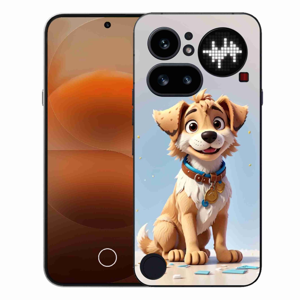 Gelový kryt mmCase na Nothing Phone (4a) - kreslené štěně
