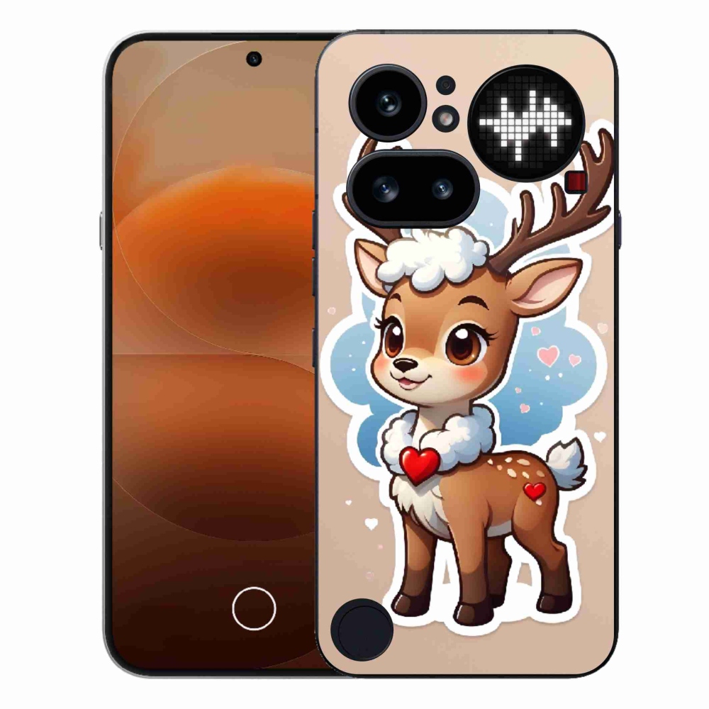 Gelový kryt mmCase na Nothing Phone (4a) - kreslený sob