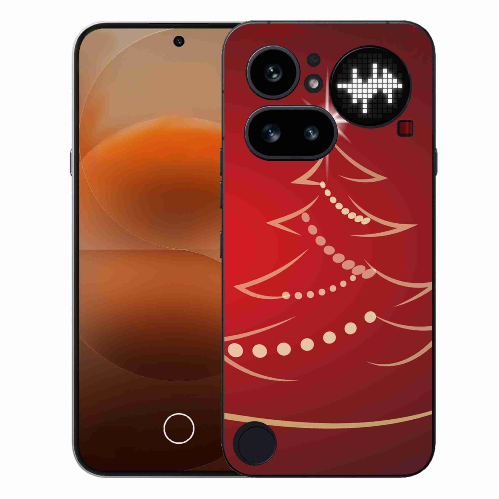 Gelový kryt mmCase na Nothing Phone (4a) - kreslený vánoční stromek