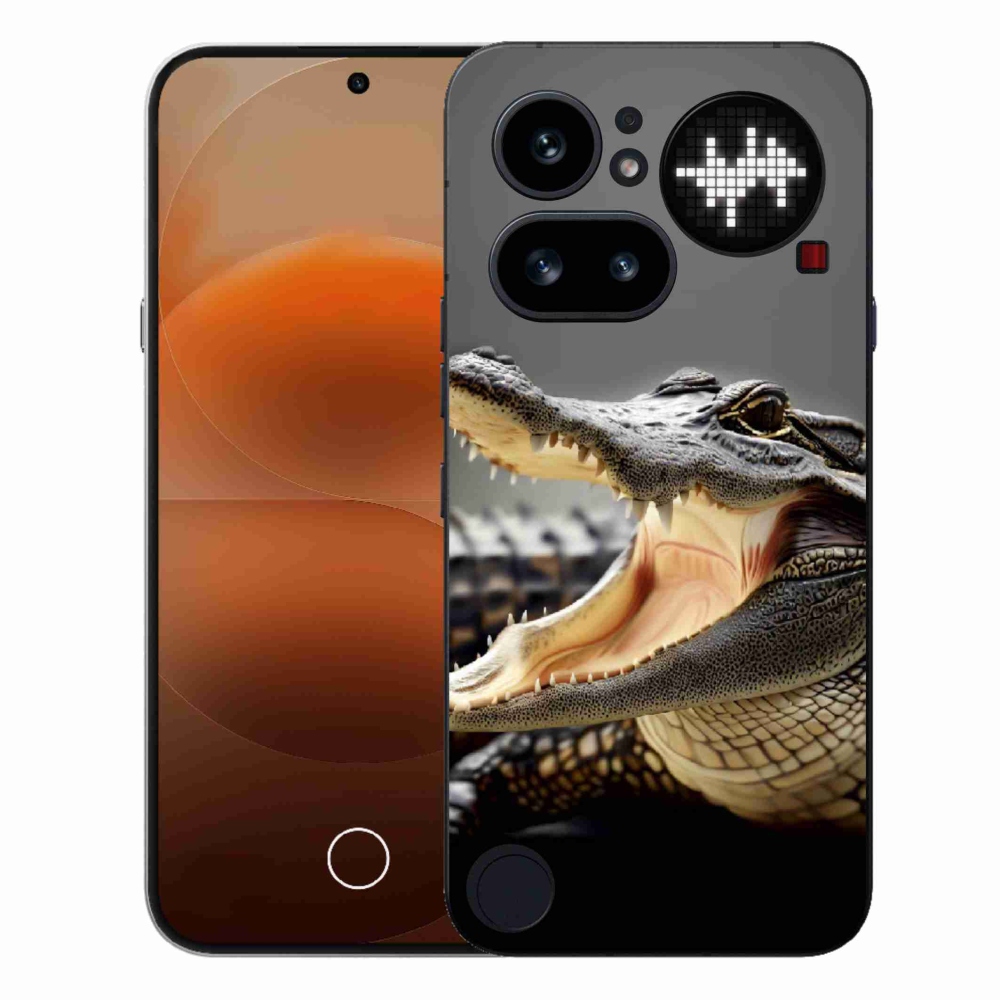 Gelový kryt mmCase na Nothing Phone (4a) - krokodýl