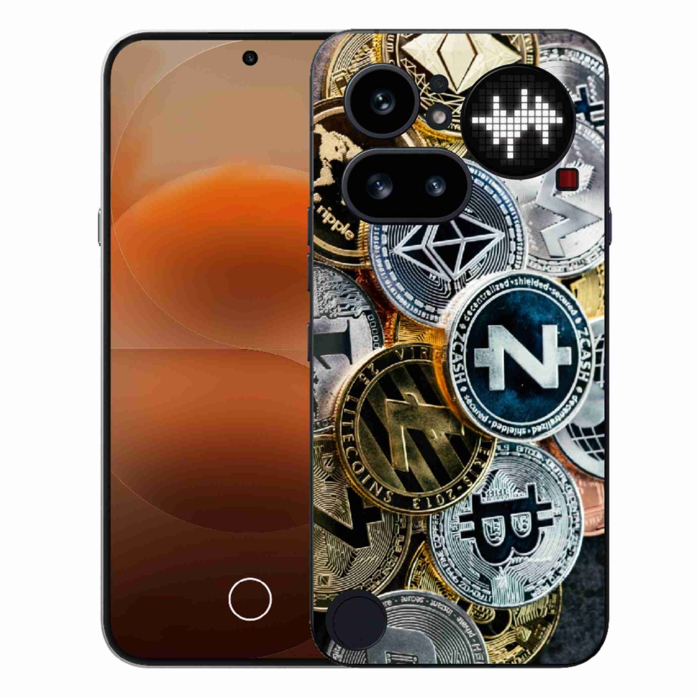 Gelový kryt mmCase na Nothing Phone (4a) - kryptoměny
