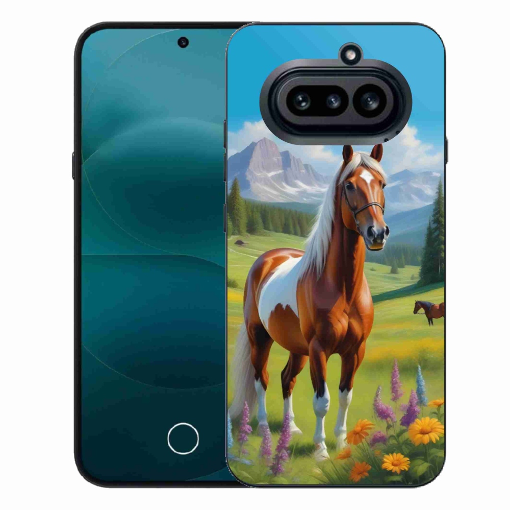 Gelový kryt mmCase na Nothing Phone (4a) - kůň na louce