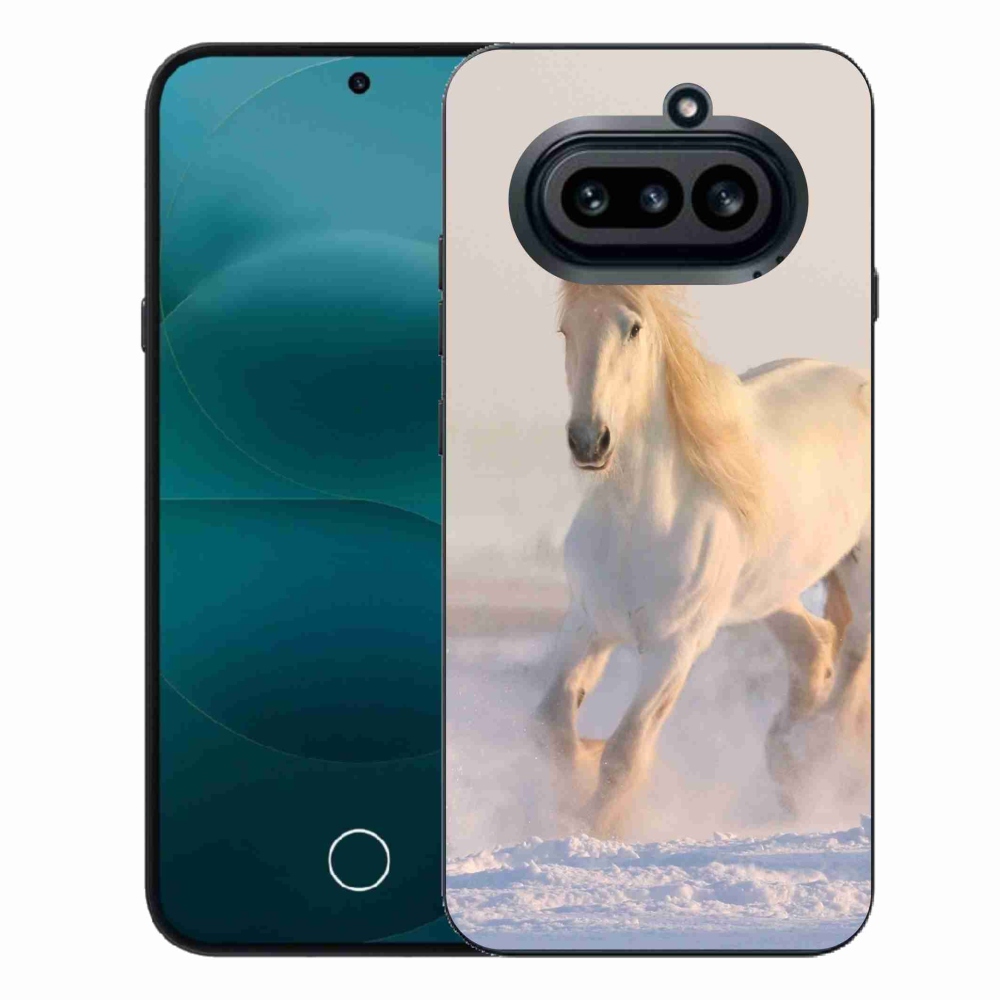 Gelový kryt mmCase na Nothing Phone (4a) - kůň ve sněhu