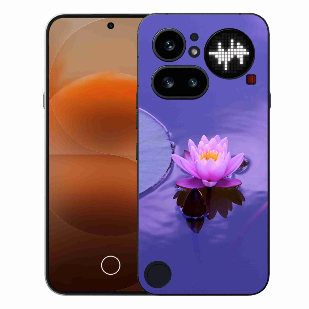 Gelový kryt mmCase na Nothing Phone (4a) - květ na hladině