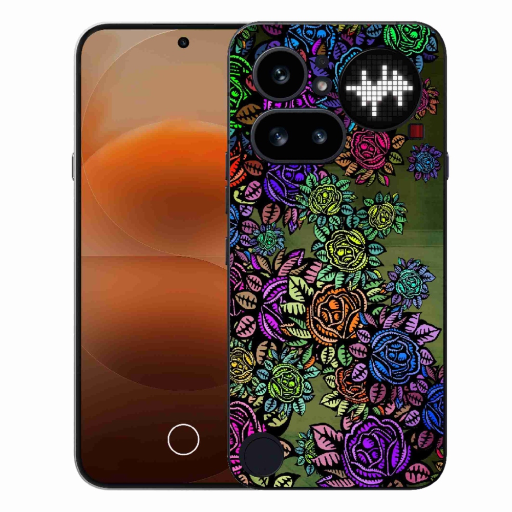 Gelový kryt mmCase na Nothing Phone (4a) - květiny 6