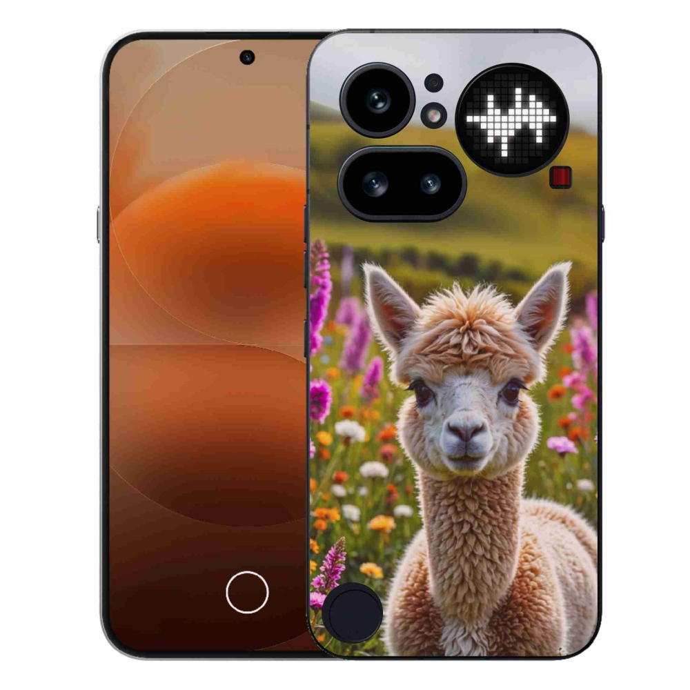 Gelový kryt mmCase na Nothing Phone (4a) - lama na louce