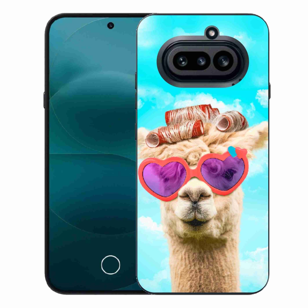 Gelový kryt mmCase na Nothing Phone (4a) - lama s brýlemi