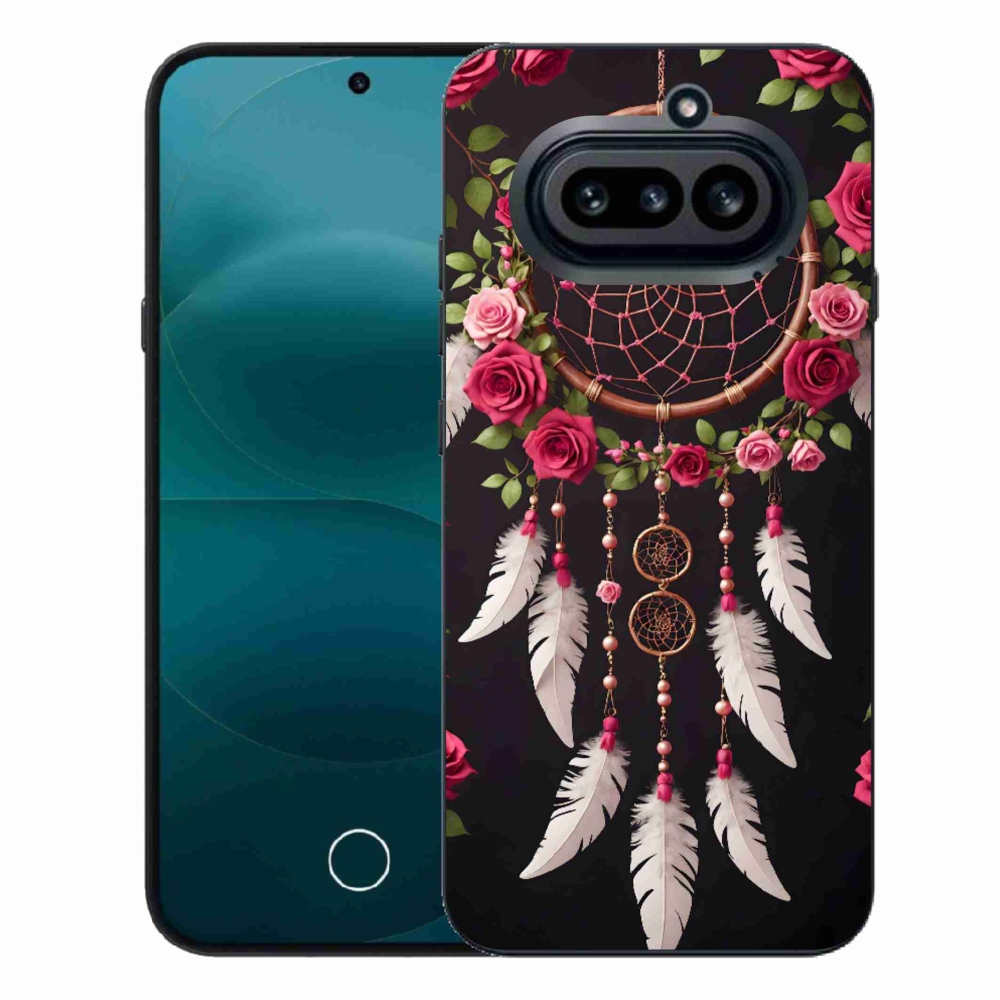 Gelový kryt mmCase na Nothing Phone (4a) - lapač snů s růžemi