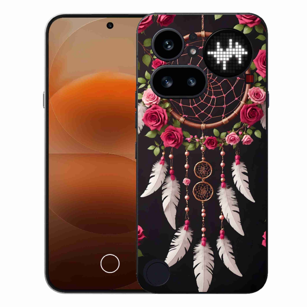 Gelový kryt mmCase na Nothing Phone (4a) - lapač snů s růžemi