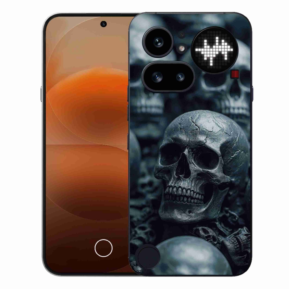 Gelový kryt mmCase na Nothing Phone (4a) - lebka 2