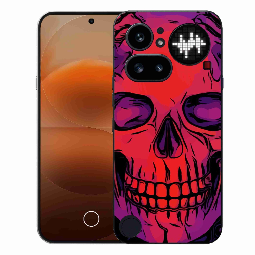 Gelový kryt mmCase na Nothing Phone (4a) - lebka