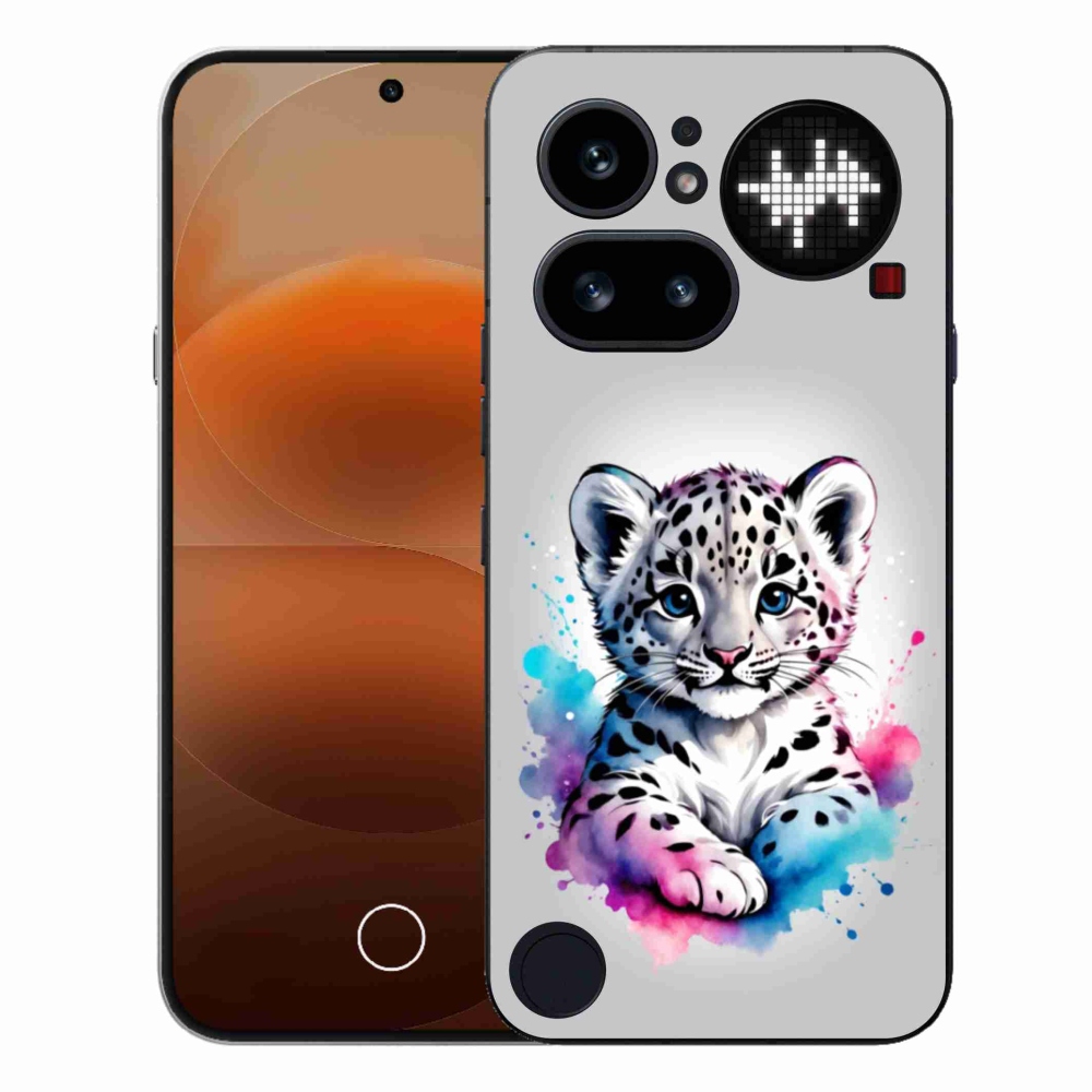 Gelový kryt mmCase na Nothing Phone (4a) - levhartí mládě