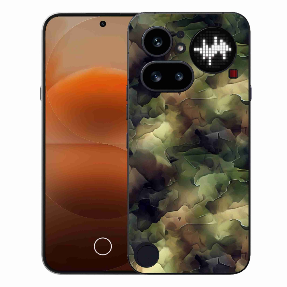 Gelový kryt mmCase na Nothing Phone (4a) - maskáčový vzor 10