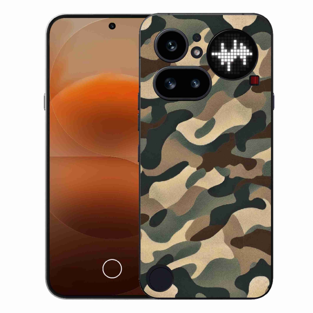 Gelový kryt mmCase na Nothing Phone (4a) - maskáčový vzor 11
