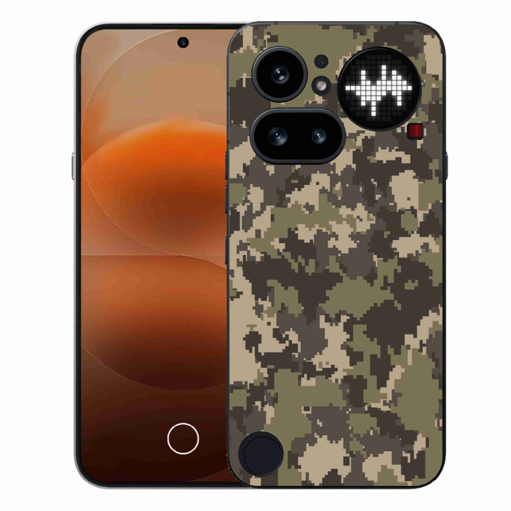 Gelový kryt mmCase na Nothing Phone (4a) - maskáčový vzor 12