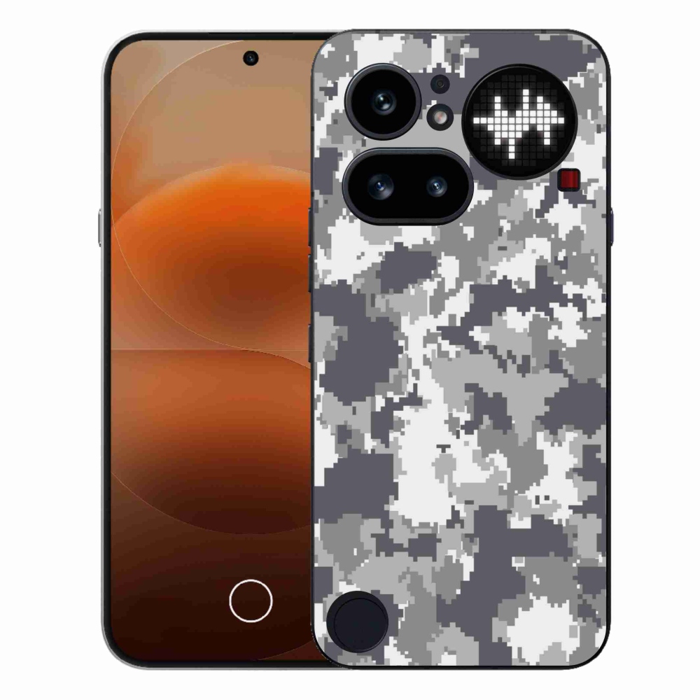 Gelový kryt mmCase na Nothing Phone (4a) - maskáčový vzor 2