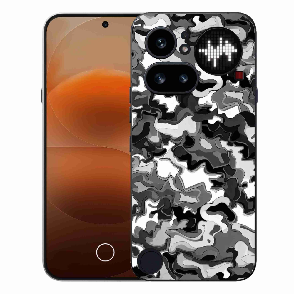 Gelový kryt mmCase na Nothing Phone (4a) - maskáčový vzor 3