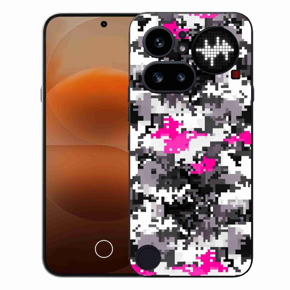 Gelový kryt mmCase na Nothing Phone (4a) - maskáčový vzor 4