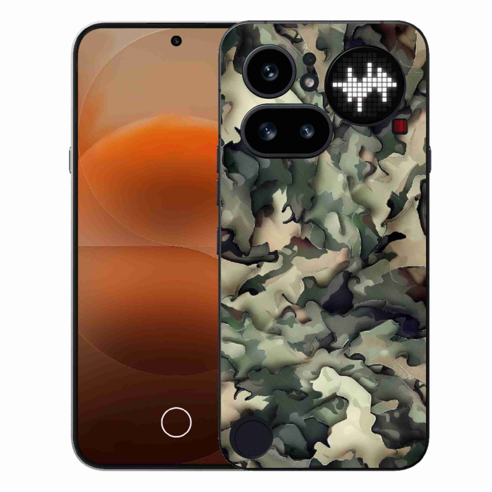 Gelový kryt mmCase na Nothing Phone (4a) - maskáčový vzor 9