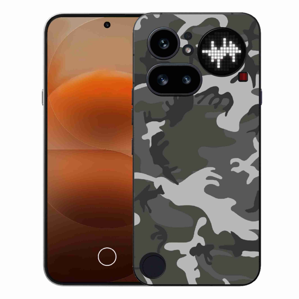 Gelový kryt mmCase na Nothing Phone (4a) - maskáčový vzor