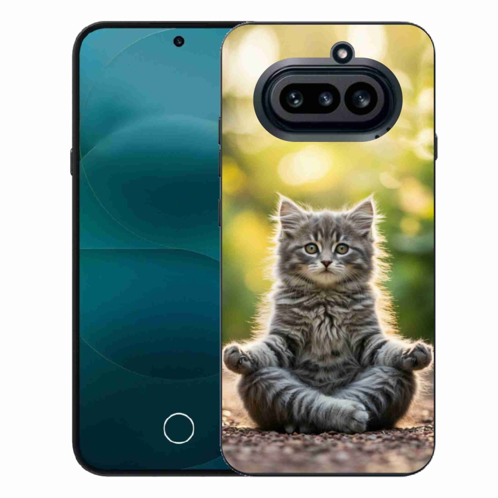 Gelový kryt mmCase na Nothing Phone (4a) - meditující kotě