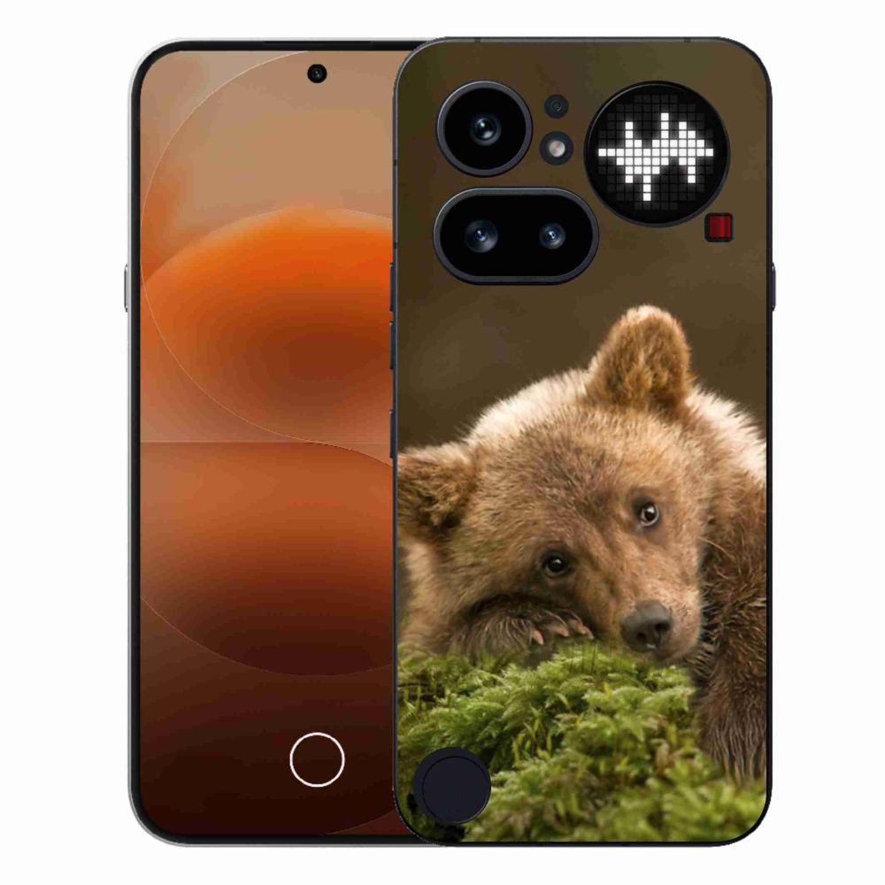 Gelový kryt mmCase na Nothing Phone (4a) - medvěd