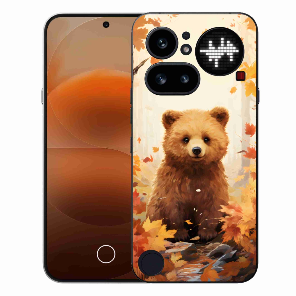 Gelový kryt mmCase na Nothing Phone (4a) - medvěd v lese