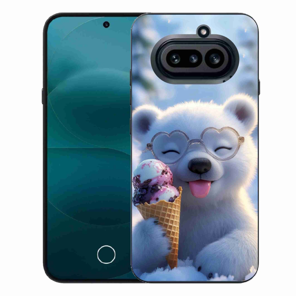 Gelový kryt mmCase na Nothing Phone (4a) - medvídek se zmrzlinou
