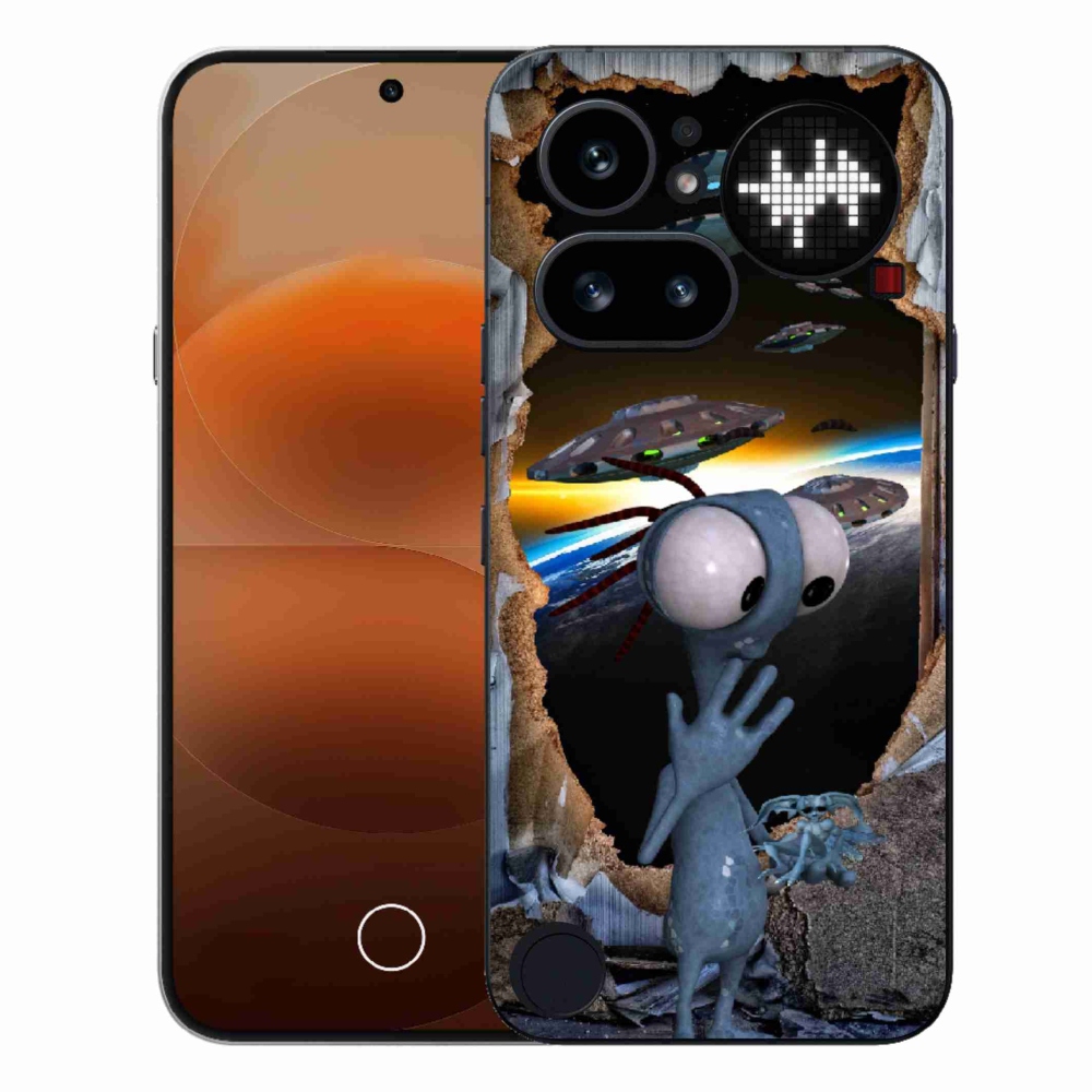 Gelový kryt mmCase na Nothing Phone (4a) - mimozemšťan