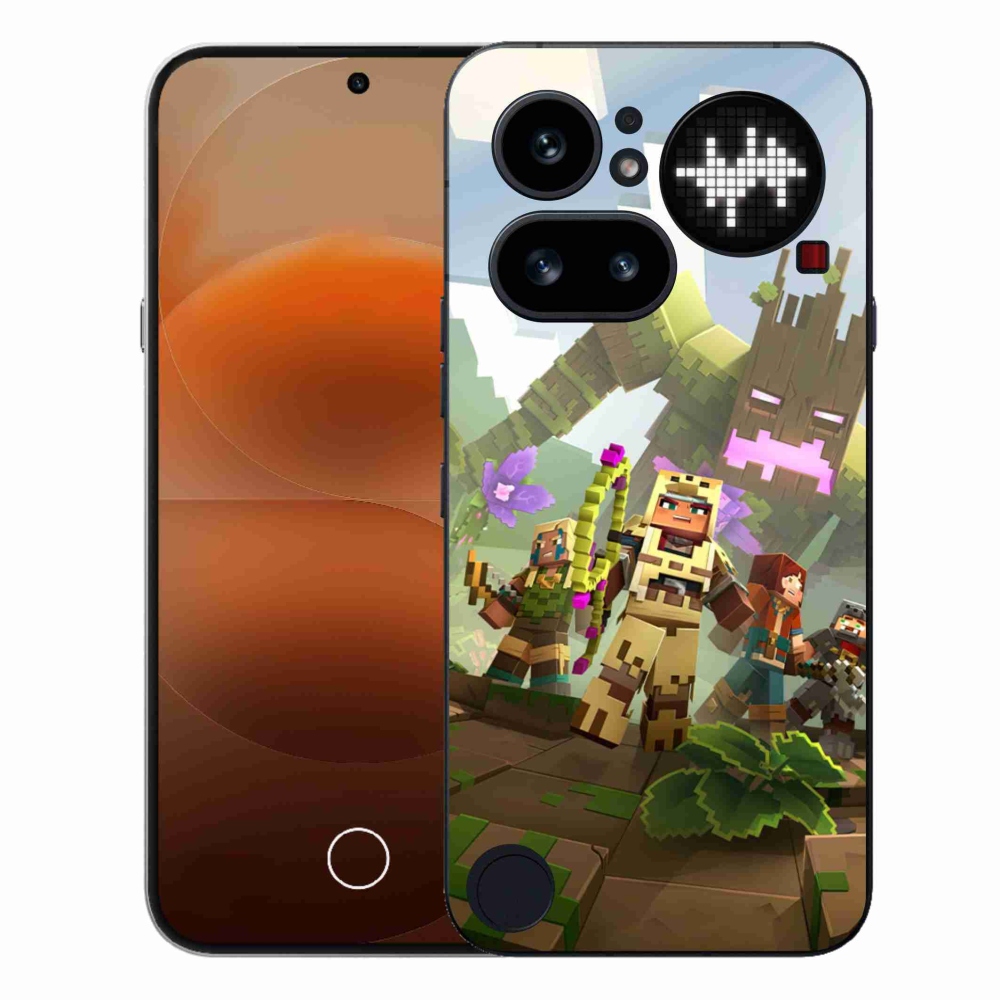 Gelový kryt mmCase na Nothing Phone (4a) - minecraft 1