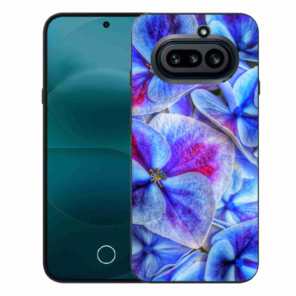 Gelový kryt mmCase na Nothing Phone (4a) - modré květy 1