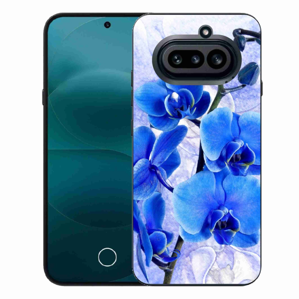 Gelový kryt mmCase na Nothing Phone (4a) - modré květy