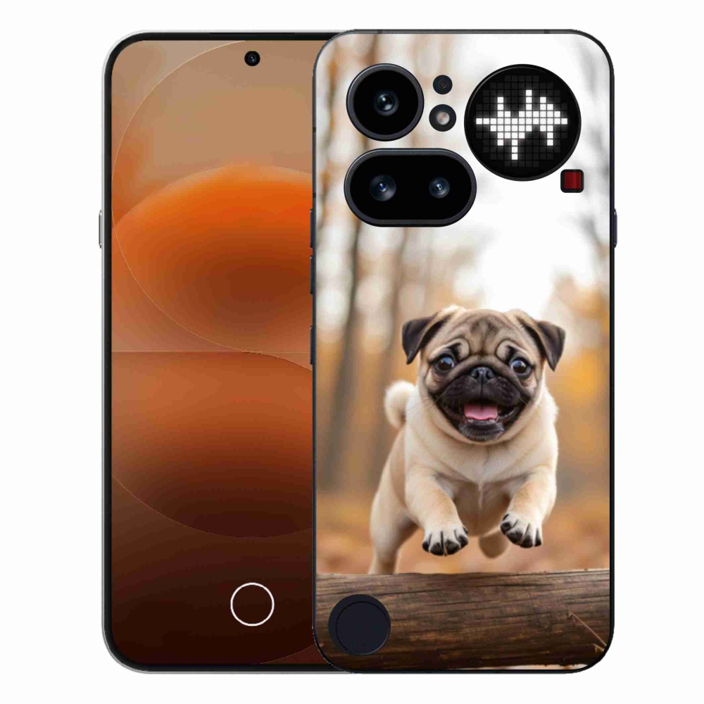 Gelový kryt mmCase na Nothing Phone (4a) - mops 2